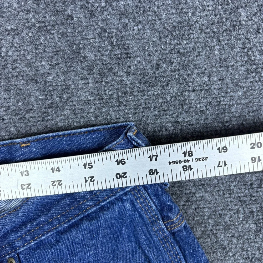 Key Apparel Carpenter Jeans Mens 34x33‎ Blue Denim Dungaree Cotton Double Front